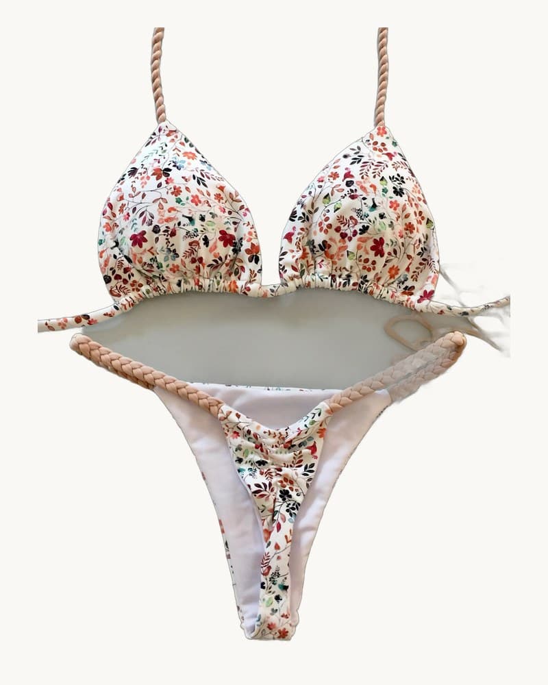 Strappy Sexy Swimsuit Womens High-end Braided Cord Design 1