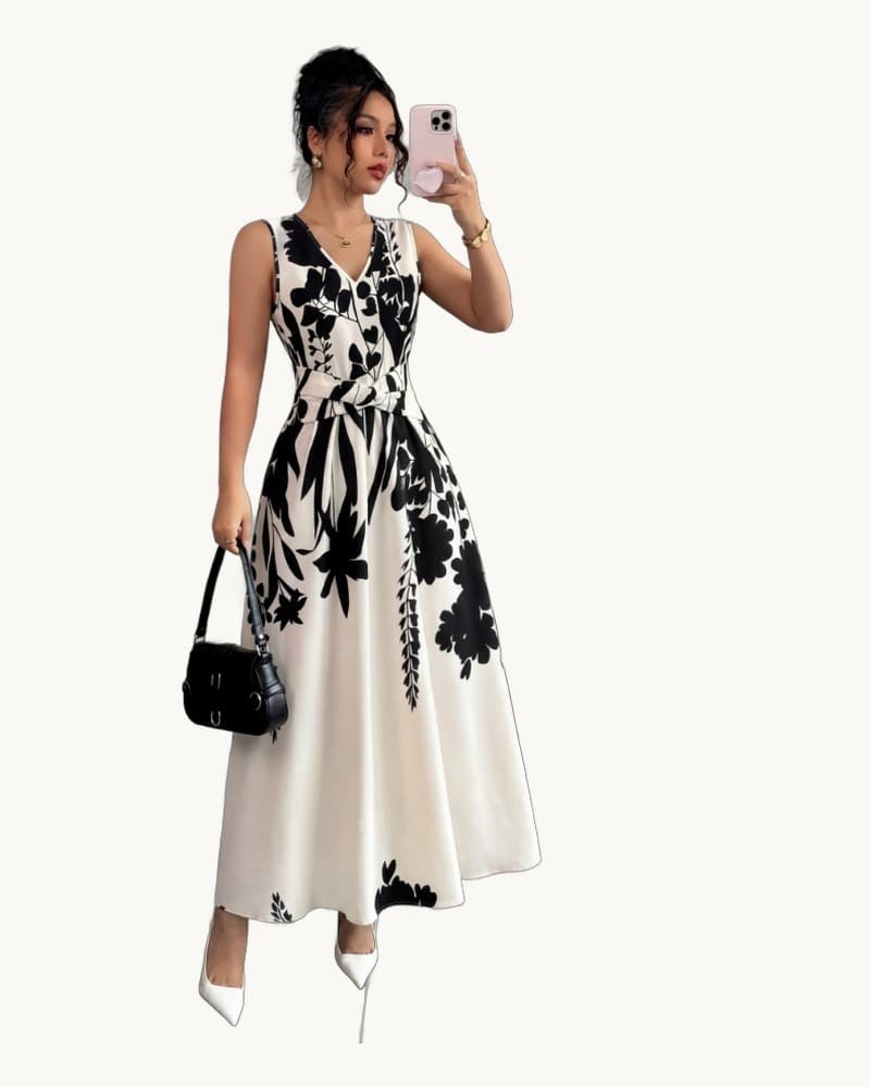 This New Summer French Elegant, Casual and Simple Printed 1