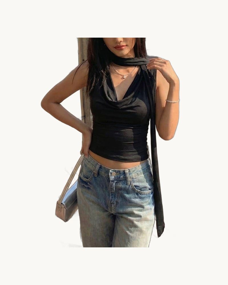 Summer Camisole Top Spicy Girl Style Elegant Fashion Brand 1