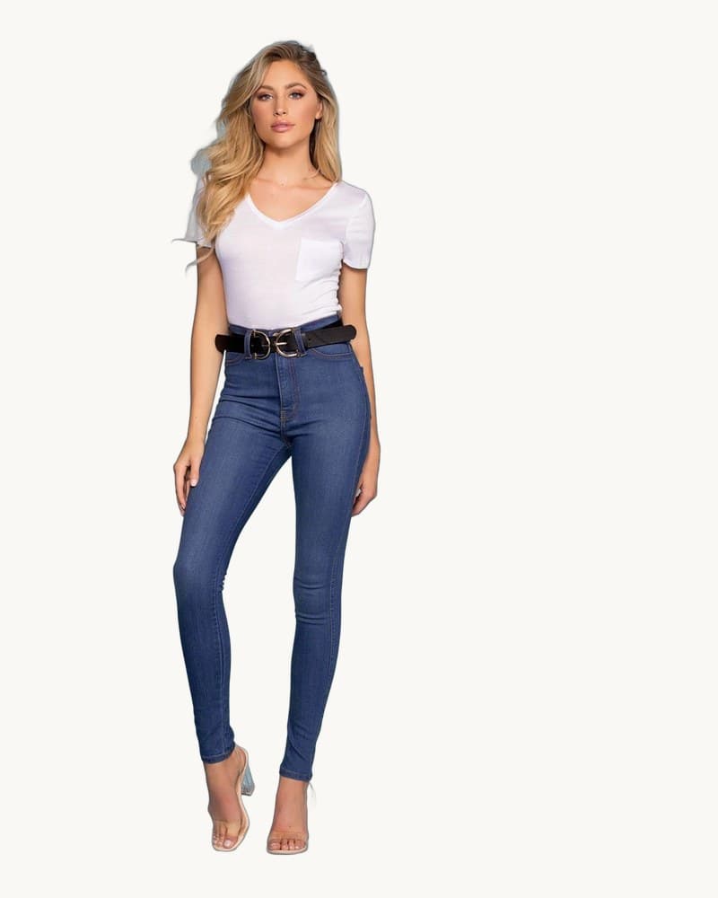 High Stretch Slim Fashion Jeans 1