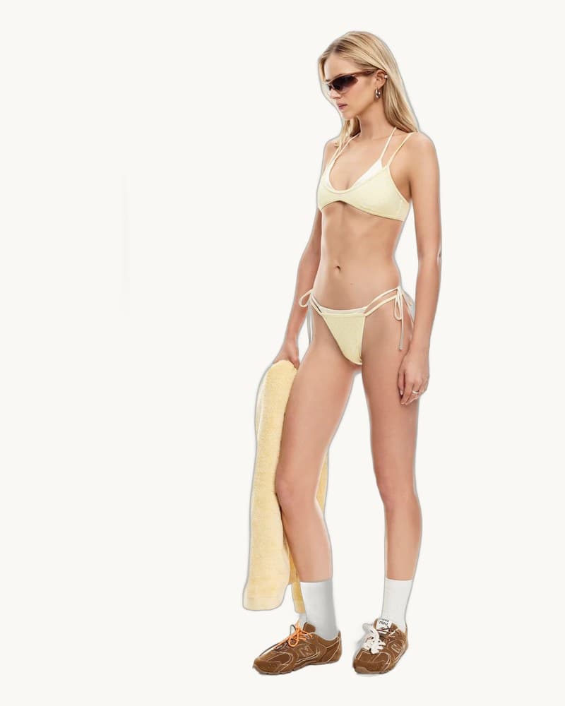 Polka-dot Womens Swimwear Stylish Sexy Two-piece Look with 1