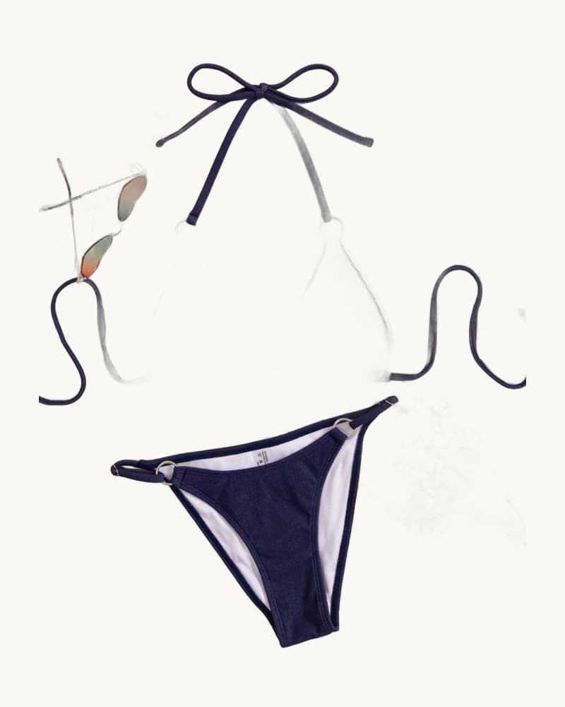 Denim Two-piece Bikini Sexy Womens Swimsuit 1