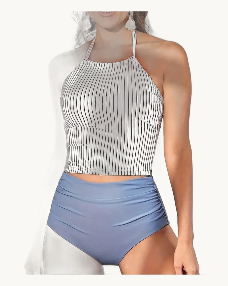 Sexy Striped Bikini Set 1