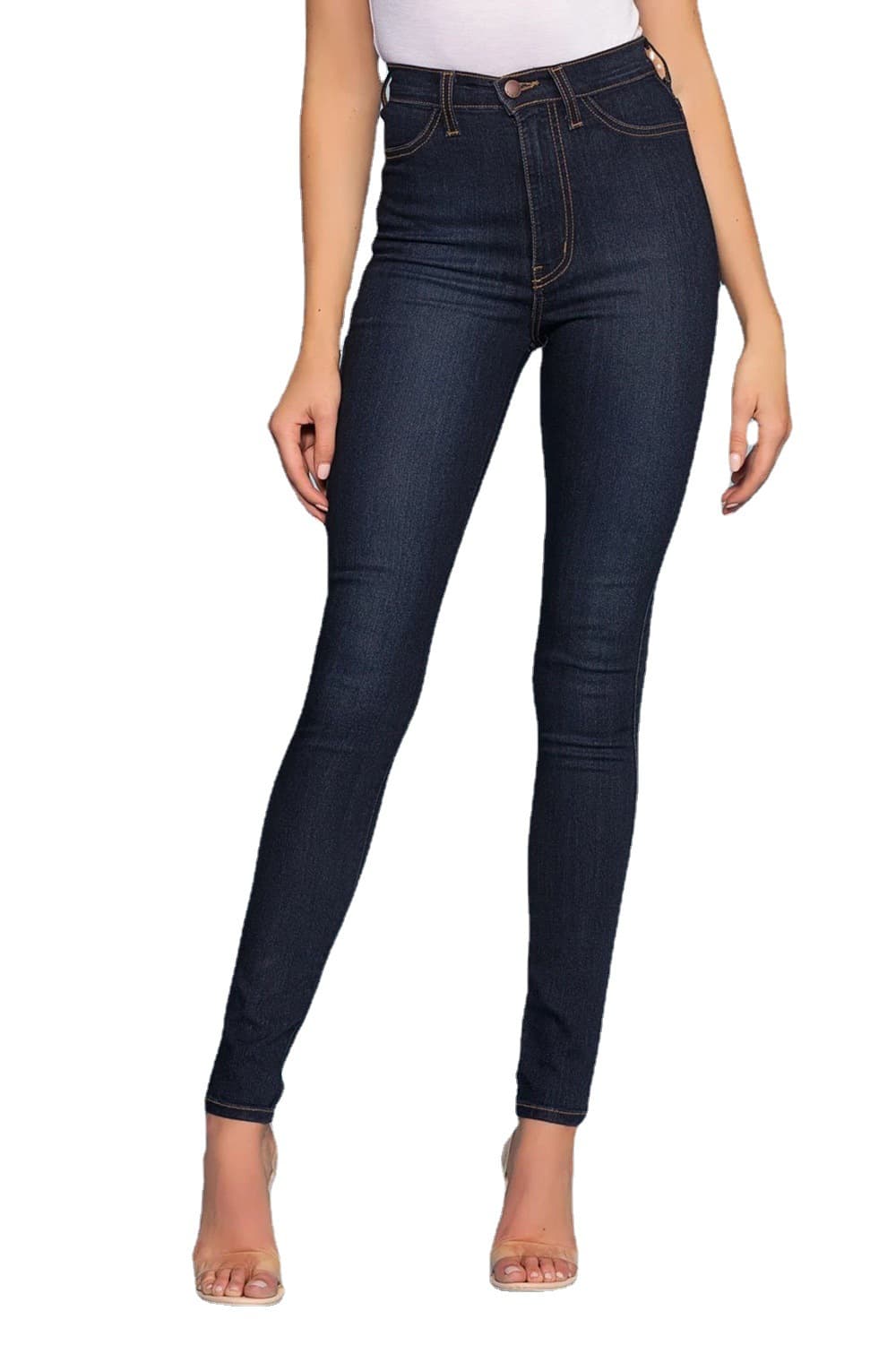 Висок Еластичен Прилепен Моден Фармерки color variant