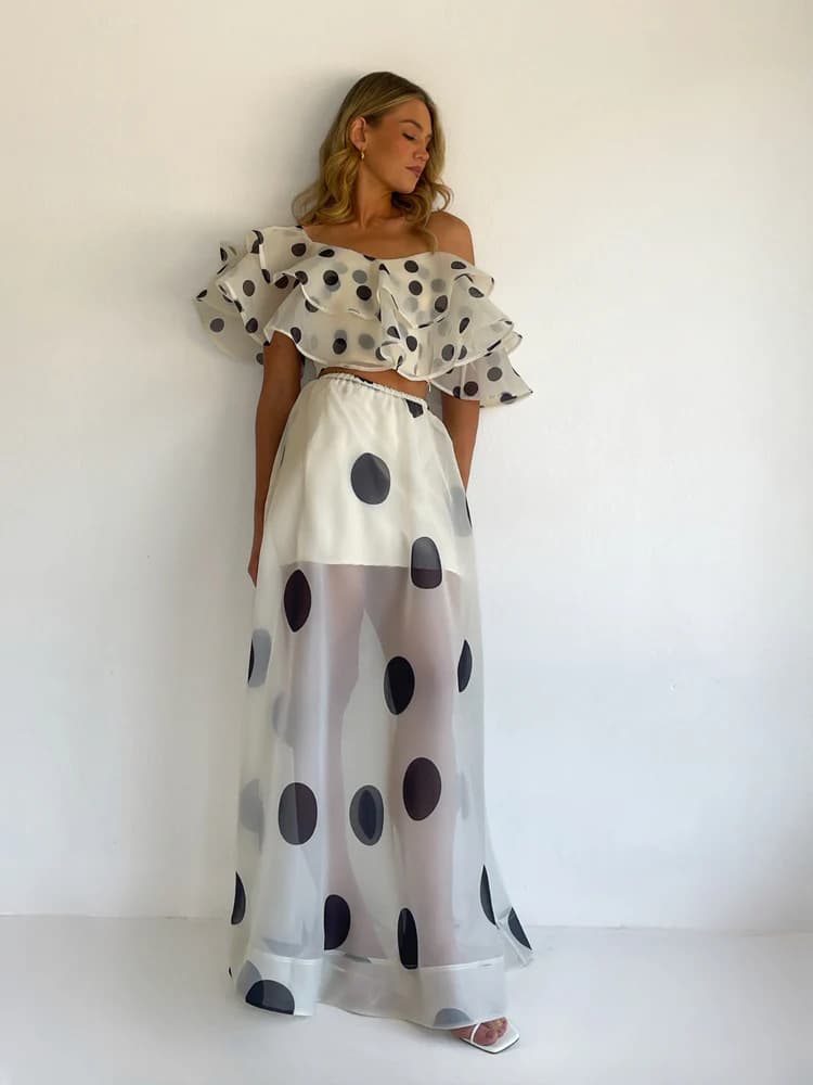 Секси Без Трегери Неправилен Принт Карнерест Моден Костум Долг color variant