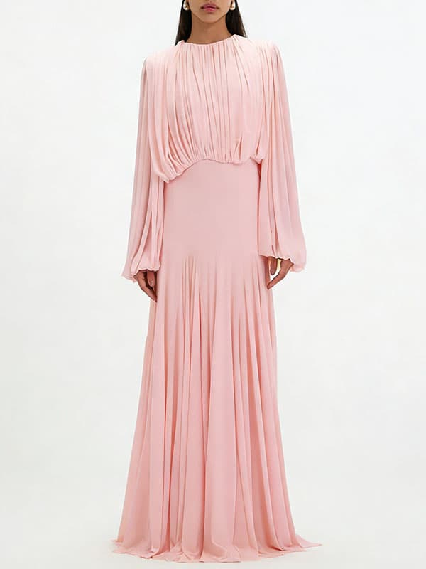 Плисиран Печворк Струк-Стеснет Долг Фустан color variant