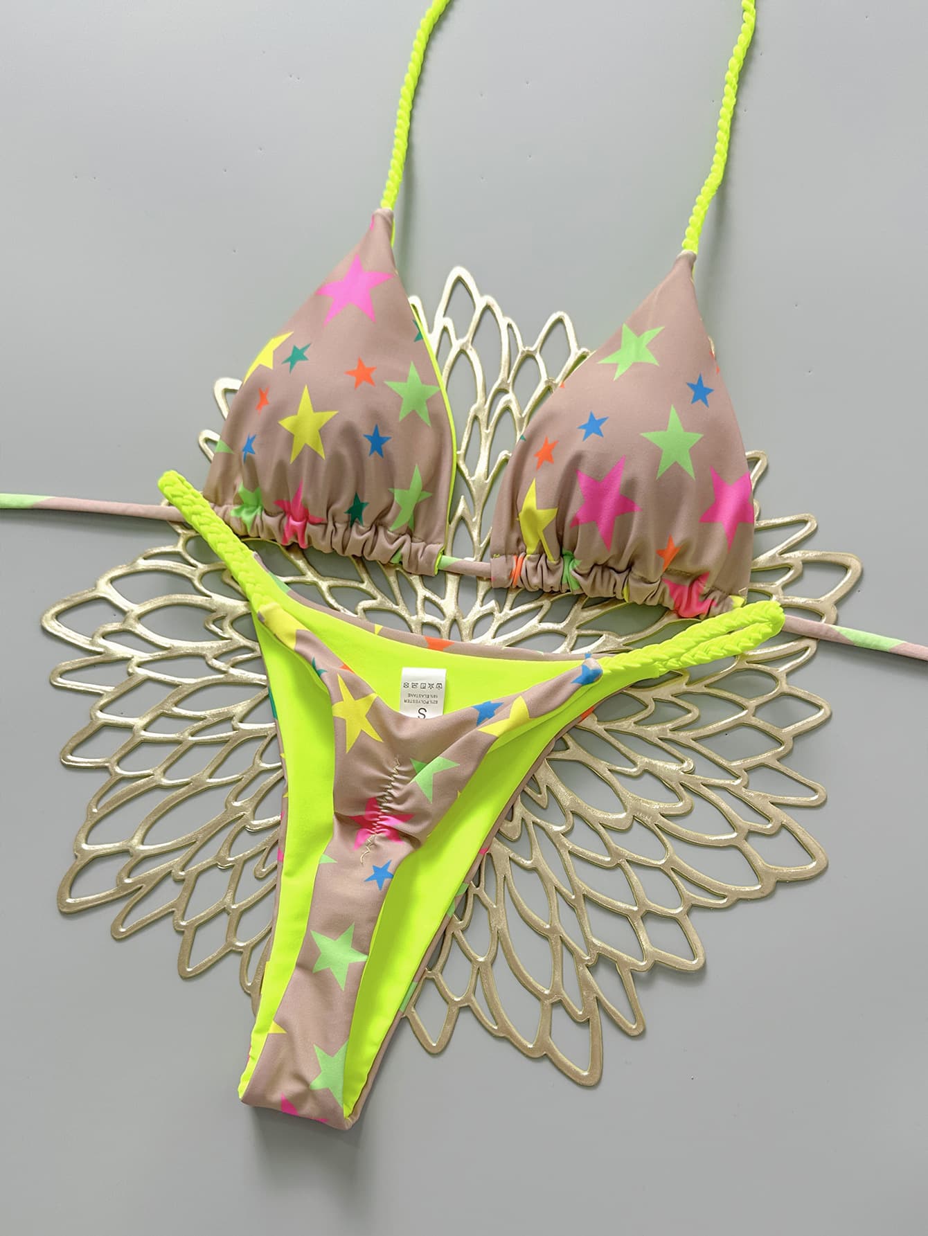 Strappy Секси Капини Костим Женски Висок-end Braided Cord Дизајн color variant