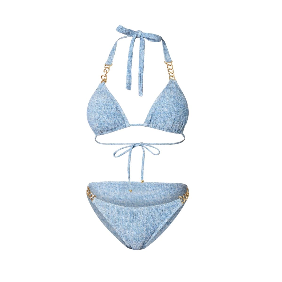 Triangular Секси Фармерски Принтан Сет од Два Дела Капини Костим Сет за color variant