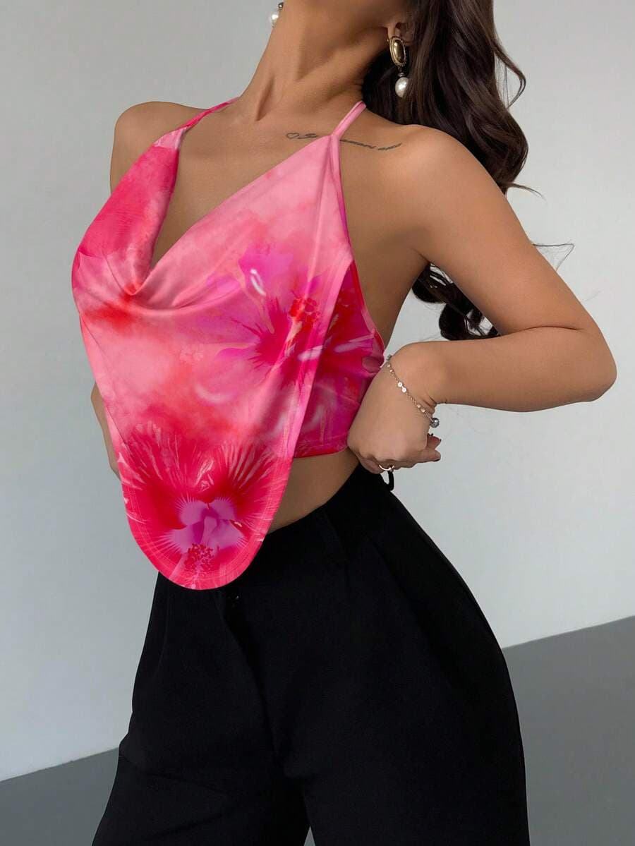 Y2k на Врат Деколте V-Деколте Без Грб Камисол color variant