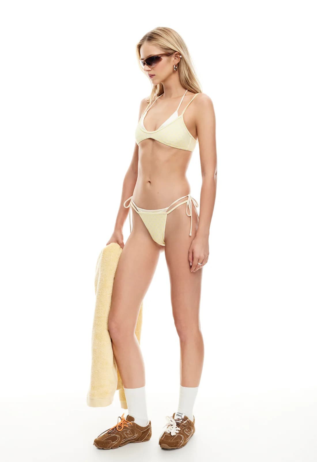 Polka-dot Женски Swimwear Stylish Секси Сет од Два Дела Look со color variant