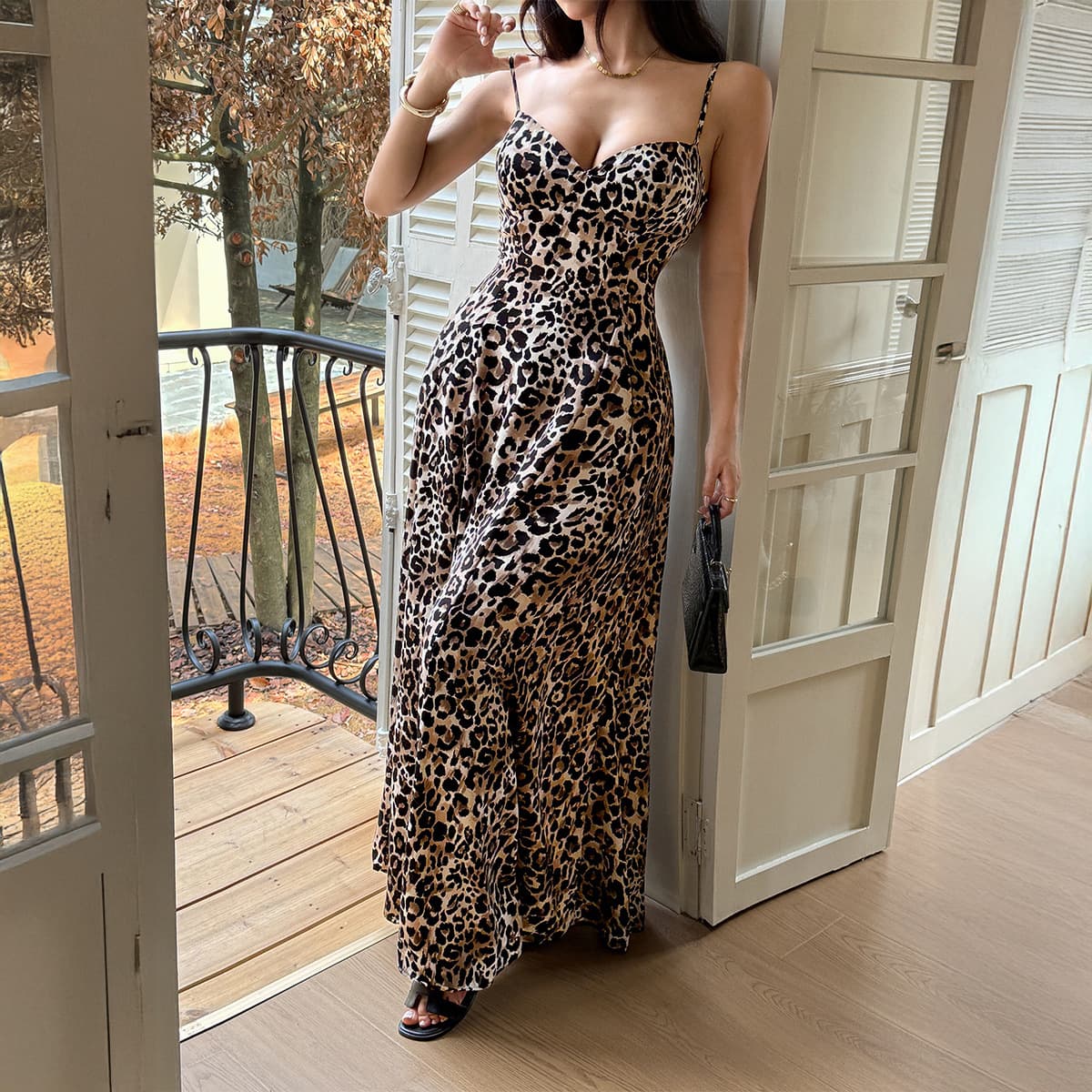 Group-Стил Трегери Леопард-Принт Фустан color variant