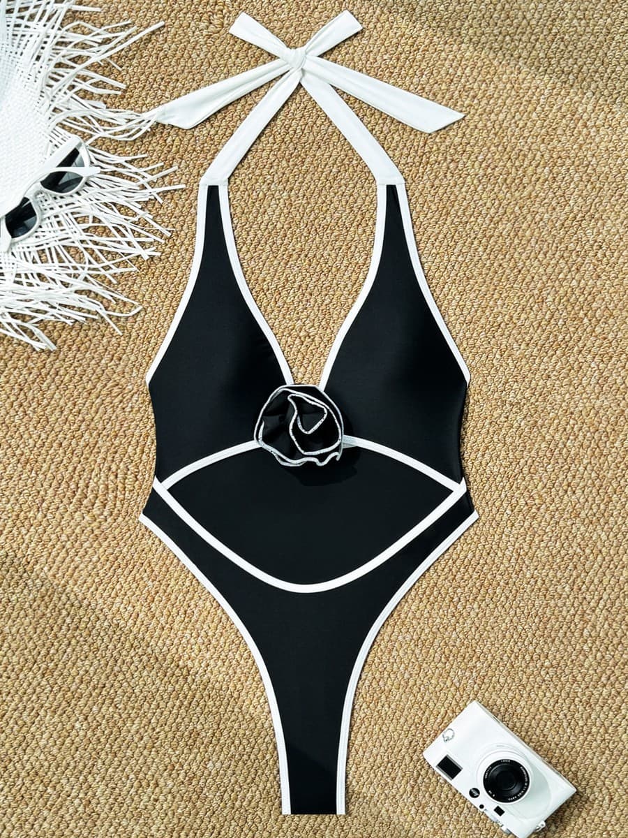 Stylish Bikini Минималистички Секси со Врзување Details A Bold color variant