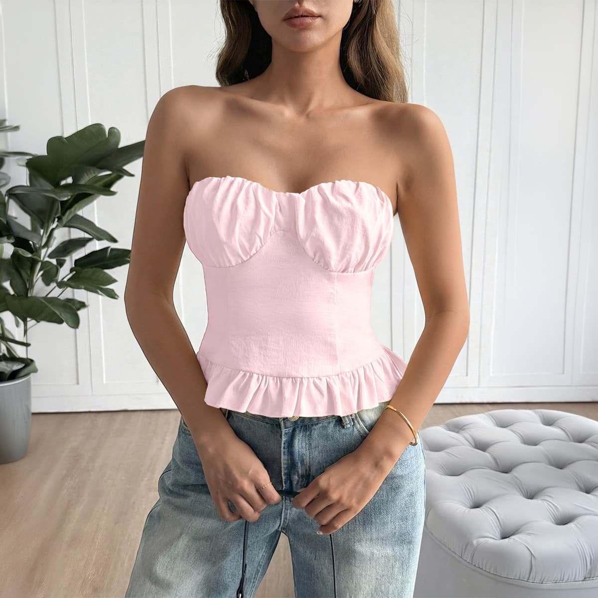 Spicy Girl Style Fashion Off-shoulder Tank Top 1