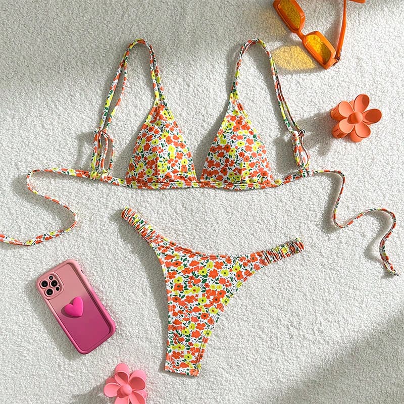 Плажа Bikini Европски и Американски Стил Тантелски- Капини Костим color variant