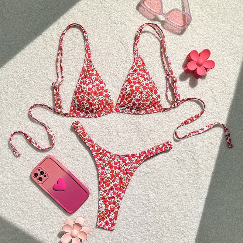 Плажа Bikini Европски и Американски Стил Тантелски- Капини Костим color variant