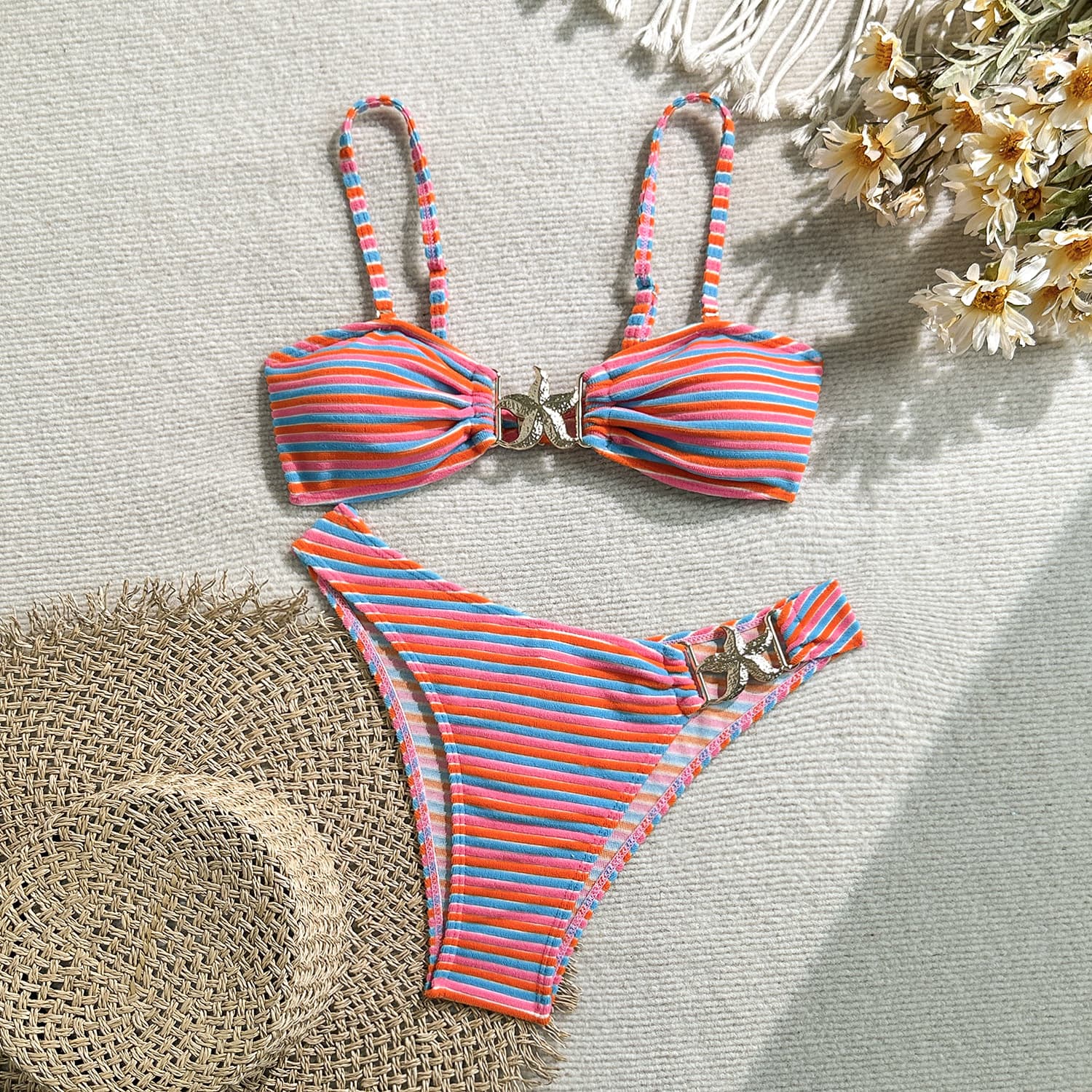 Секси Ленест Женски Сет од Два Дела Капини Костим Bikini color variant