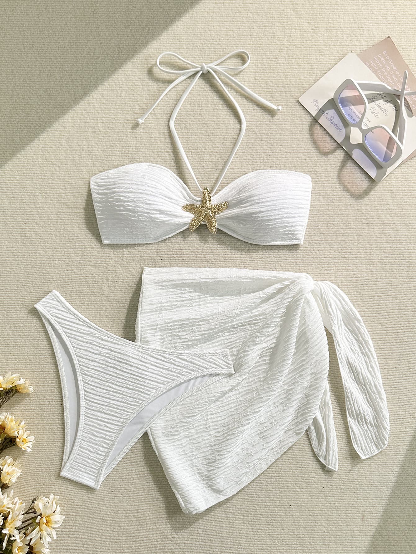 Секси Женски Сет од Два Дела Капини Костим Three-Дел Bikini Сет color variant