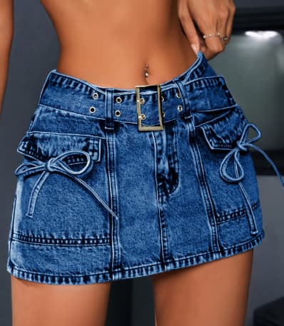 Висок-elasticity Средно-Струк Шорц Фармерски Шорц color variant